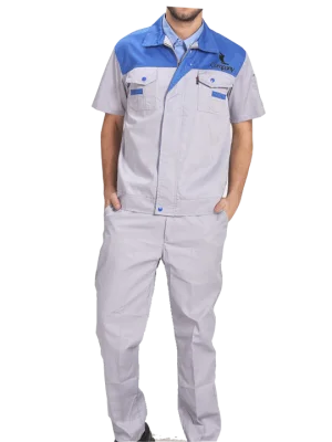 Summer Workwear Grey-Blue Clothes For Men